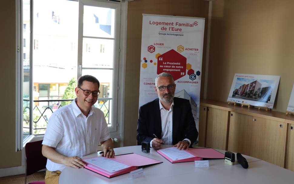 Lancement officiel de la réhabilitation de la résidence La Londe à Louviers