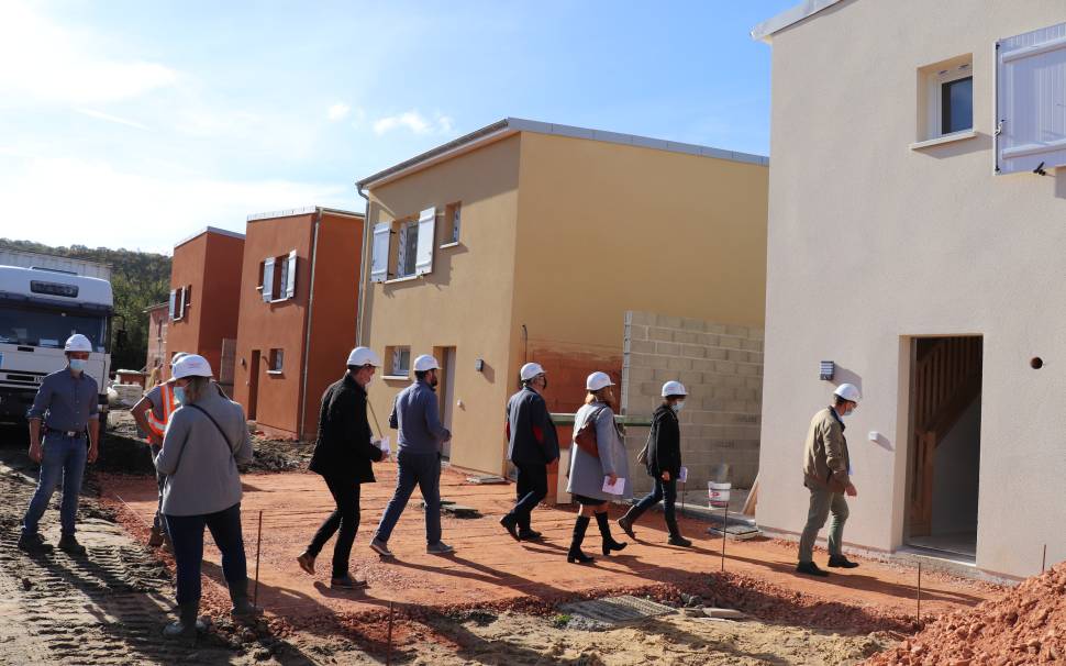 PONT AUDEMER visite de chantier de 35 logements