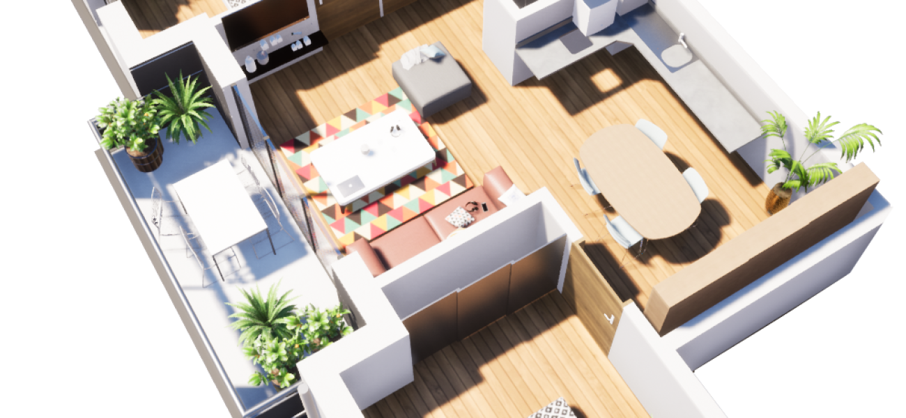 LE VAUDREUIL T3 de 60 m² LFEURE LE VAUDREUIL T3 de 60 m² LFEURE