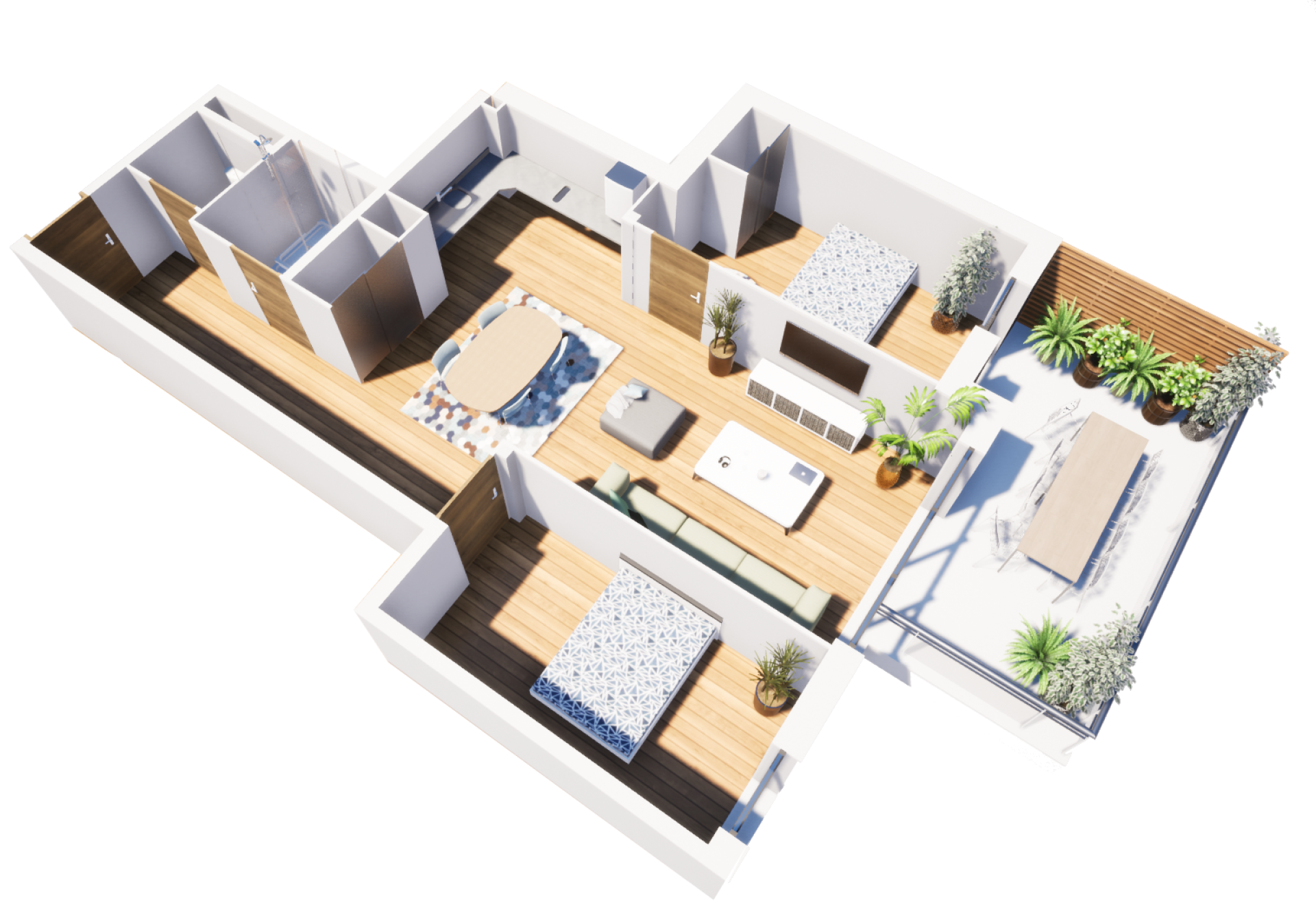 LE VAUDREUIL T3 de 70 m² LFEURE LE VAUDREUIL T3 de 70 m² LFEURE